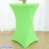 22 Colours Wedding Table Cover Spandex Cocktail Cloth Lycra High Bar Linen Banquet el Party Decoration 211103