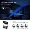 LITOM HM353 FM Radio Projection Alarm Clock With Dual Alarm Snooze Function With USB Charging Port 5'' Large Display Sleep Timer 210310