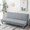 Solid Color Sofa Bed Cover All-inclusive Folding Sofa Covers voor Living Roon Tight Wrap Couch Cover zonder armleuning Funda Sofa 211102