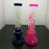 Glow in the Dark Beaker Bong 11 Inch 5mm Design Glas Water Pijp Cool Hand Painting DAB Oil Rig