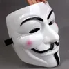 White V Mask Masquerade Mask Eyeliner Halloween Maschere a pieno facciale Puntelli per feste Vendetta Anonymous Movie Guy Masks DHA68