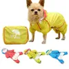 犬の服用の犬のレインコート子犬犬用防水ペットレインコート供給ジャンプスーツジャケットペット製品チワワ15 S1 201015