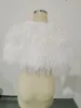 Wraps & Jackets Elegant Ostrich Feather White Fur Coat Jacket Bridal Bolero For Wedding Formal Shawls Evening Pa