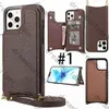 Fashion Telefone Case na iPhone 15pro Max 13 12 11 14 Pro Max 15 14 Plus XR XSMAX Shell Skórzanie wielofunkcyjne Pakiet Pakiet magazynowy