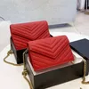 7 Style Haute Qualité Mode Sac à bandoulière pour femme Sac à main Type d'enveloppe Woc Chaîne 3 couleurs Cuir Texture résistante à l'usure 2 tailles de