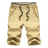 Men's Shorts Summer Daily Casual Cotton Fashion Style Boardshort Bermuda Male Drawstring Elastic Waist Breeches Beach Shorts 5XL 210603