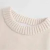 TRAF Za Striped Sweater Woman Knitted Sweater Pullover Women Autumn Long Sleeve Top Fashion Preppy Warm Women's Jumper 211103