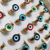 20 pçs / lote Mulheres Punk Gothic Gothic's Eye Anel Cool Design De Ouro De Ouro De Aço Inoxidável Mistura Eyeball Demon Eyed Lucky Jewelry Party Gift