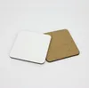 9 * 9cm Sublimation Coaster Trä Blank Tabellmattor MDF Värmeisolering Termisk överföring Cup Pads DIY Coasters SN3831