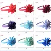 Tjej Alice Hair Band Hoop Sticks Curly Ribbons Corker Bows Flowers Korker Bowknot täckt fullt fodrad plastskola huvudband pd009