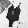 21ss Bikini italien printemps été nouvelle haute couture lettres en dentelle femmes maillots de bain hauts 010
