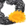 Baby Halloween Headbands flower lace hairbands Kids Girls Elastic Boutique Hair Accessories bowknot bow bands 3pcs set KHA438