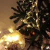 Cordes De Noël Rideau LED Guirlande Lumineuse Étoile 220 V Fée Fête Maison Decro Bande Sonw Garland Santa Lampe
