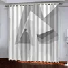 Window Blackout Curtain 3D Printing Curtains For Living Room Bedroom Modern Fashion Drapes