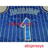 Hombres Mujeres niños No.1 Hardway Sports jersey El Año Nuevo de la rata azul Bordado Nuevas camisetas de baloncesto XS-5XL 6XL