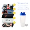 Bärbar Sport Shaker Flaska Juice Milkshake Proteinpulver Läckagesäker Mixing Shake Cup med Shak Balls BPA Free Fitness Dryckesartiklar YL0283