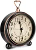Other Clocks & Accessories Classic Retro Alarm Clock Bed Battery Operated Desk Metal Silent For Bedrooms Non Ticking