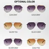 Erkek Bayan Tasarımcı Güneş Gözlüğü Lüks Pilot Güneş Gözlükleri Moda Cam Güneş Gözlüğü Orijinal Kılıf Kutusu Ile Kadın Kadın Için