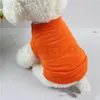 Pet C Shirts Lato Solidne Odzież Dog Moda Pet Top Koszule Kamizelki Bawełniane Ubrania Dog Puppy Mały Pies Tanie Zwierzęta Odzież ZC115