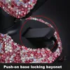 Crystal Car Phone Holder Support Universal Dashboard Telefony komórkowe Stojak Air Vent Clip Holder Bling Girls Akcesoria samochodowe