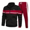 Men Tracksuit Autumn Winter Mens Set Brand Sports Suit Jacket+Pants 2 Pieces Set Fashion Casual Track Suit Men Clothing 201113