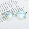 Moda Occhiali da sole Montature 2021 TR90 Vintage Rotondi Anti-blu Occhiali Telaio Donne Ottici Occhiali Trasparenti Occhiali da vista femminili Oculos Femi