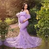 Pizzo maternità fotografia puntelli abiti per le donne incinte vestiti abiti premaman per servizio fotografico abiti gravidanza X0902