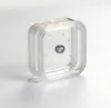 100st 5555mm Transparent Floating Display Case Earring Gems Ring Smyckesupphängning Förpackning Box Pet Membrane Stand Holder6298135