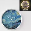 Wall Clocks Creative Home Voice-controlled LED Light Night Clock Star Decorative Small