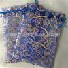 VINE PATTERN 9*12cm Jewelry Bags MIXED Organza Wedding Party favor Xmas Bags Purple Blue Pink Yellow Black With Drawstring 14 U2