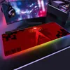 EVA Gamer LED Computador Mousepad Anime Evangelion RGB Gaming Grande Mouse Pad com Retroiluminado Levado Mouse Pad Teclado Mouse Pad Presente