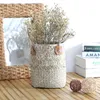 Storage Baskets Laundry Seagrass Wicker Hanging Flower Pot Home Panier Osier Basket for Toys 210609
