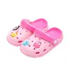 2022 Summer Children Slippers Girls Pink Funny Animal Beach Shoes Kids's Bathroom Bath Slippers Boys EVA Light Indoor Slippers G1218