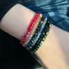 Murano Glass Beads Charm Bracelets for Women Girl with Snake Chain Brand Bracelet & Bangles Jewelry Handmade