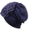 Femmes musulmanes Turban chapeau pré-attaché Cancer chimio bonnets chapeaux tête enveloppement plaqué cheveux accessoires 2518574
