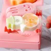 Silicone Ice Cream Tools Mold Popsicle Molds with Lid DIY Homemade Lolly Pop Maker Mould