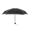 Großhandel ultraviolett fünf faltende frauen regenschirm sonnig regen dual-benutzung parasol goddess sonnenschirme uv