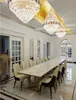 リビングルームのための高級クリスタルヴィラ大チャンデリアのためのラジアルのためのロビー装飾照明混合色の水晶灯