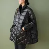 Johnature Kobiety Winter Parkas Zipper Solid Color Ciepłe Płaszcze Z Długim Rękawem Kieszenie Kobiet ubrania Dorywczo Vintage 211013