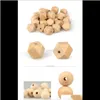 wood Loose beads Jewelry Natural Color Round 20Mm 15Mm 12Mm 10Mm Lead- Wooden Accessories