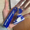 Dhl Basketball Shoes Keychains Straps 3d Stereo Sports Shoe Pvc Key Chain Pendant Car Bag Pendants Gift 8 Colors JXF7