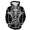 Sudaderas con capucha para hombre Sudaderas Moda Satánico Diablo 3D Impreso Harajuku Hombres Ropa Ropa Casual Streetwear Tarjeta de gran tamaño Mujeres