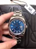 U1 Navy ST9 Steel Mens 시계 블루 GMT 자동 이동 소형 다이얼 Sapphire Calendar 42mm 시계 스테인레스 스카이 손목 시계