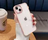Metal lens Electroplating Shockproof Clear Hard Phone Cases for iPhone 13 12 11 Pro XS MAX XR 6 7 8 Plus Case Cover