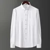Shan bao 9 kleuren stretch slanke shirt met lange mouwen klassieke merk zakelijke casual mannen en vrouwen kantoor mode shirt 210531