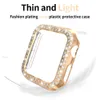 Double Rows Diamond Case for Apple Watch 8 Ultra 49mm SE Series 7 6 5 4 3 Luxury Women Ladies Cover PC Diamonds Protector Bumper Cases iWatch 45mm 41mm 40mm 44mm 38mm 42mm