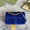 2021 spring new chain Single Shoulder Messenger Bag Handbag women designer small messenger Title sewn velvet classic recommendation