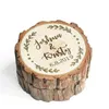 Personalizado rústico de madeira anel de casamento portador caixa de madeira do vintage titular país decoração de casamento favors302p
