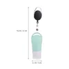 Liquid Soap Dispenser 3Pcs Refillable Travel Size Bottle With Keychain For Toiletries Cosmetics Lotion