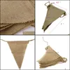 Vlaggen feestelijke feestbenodigdheden huizen tuin-doorholesale- 2.8m vintage shabby chic hessian jurlap banner rustieke bruiloft bunting decors buntings w